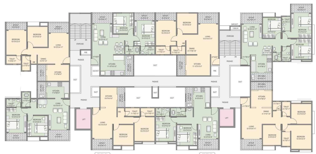 Floor Plan of RKL Lunkad Shivpuram in Charholi, Pune - Image 347500
