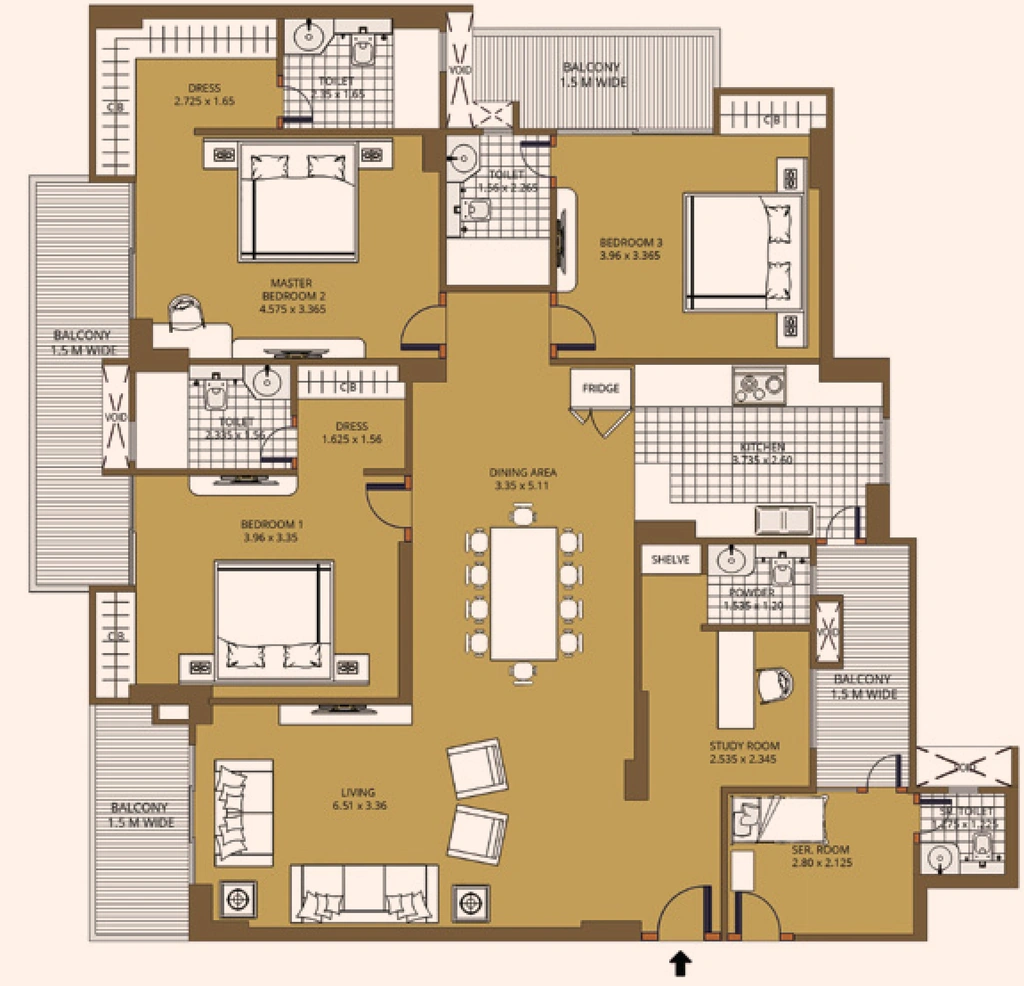 3 BHK Flat in Purvanchal Sunbliss in Yamuna Expressway, Greater Noida - Image 887465