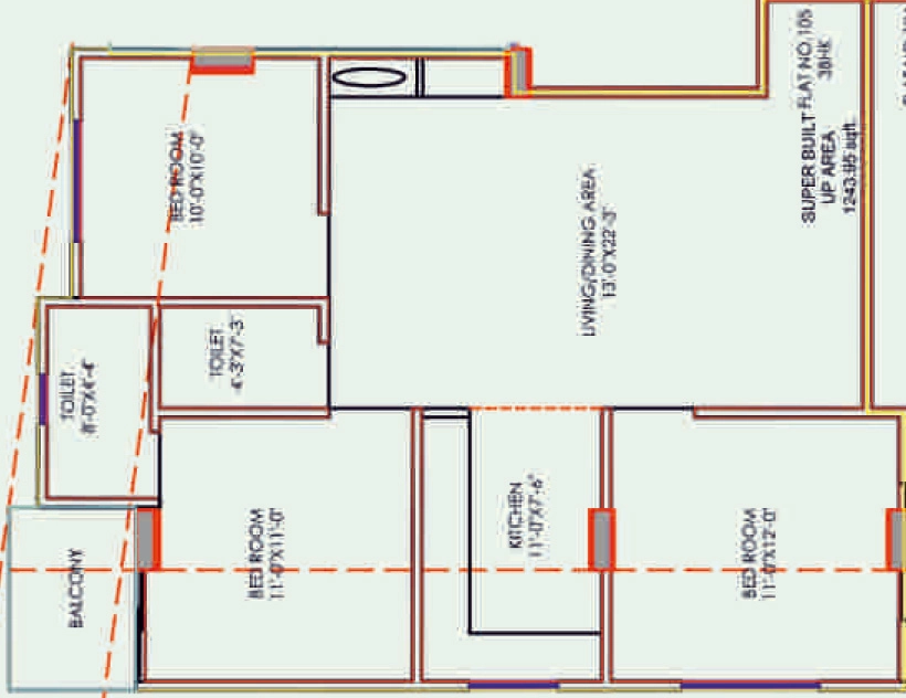 3 BHK Flat in Shree Ram Green Park in Heerapura, Jaipur - Image 887476