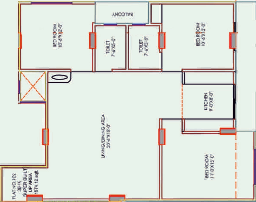 3 BHK Flat in Shree Ram Green Park in Heerapura, Jaipur - Image 887479