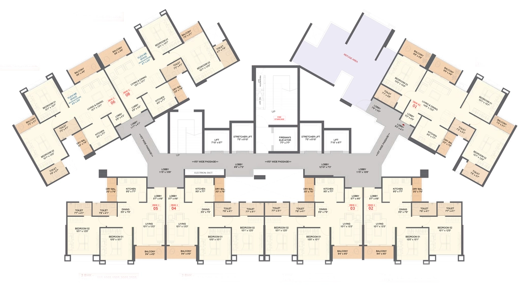 Floor Plan of Saheel Landmarc in Hinjewadi, Pune - Image 347625
