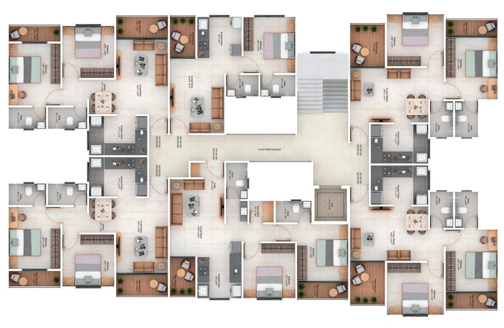 Floor Plan of Santiago Moonrise in Chikhali, Pune - Image 347778