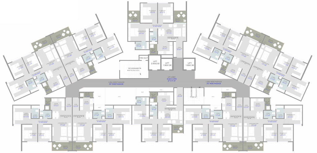Floor Plan of Sarthak Highreach in Dhayari, Pune - Image 347802
