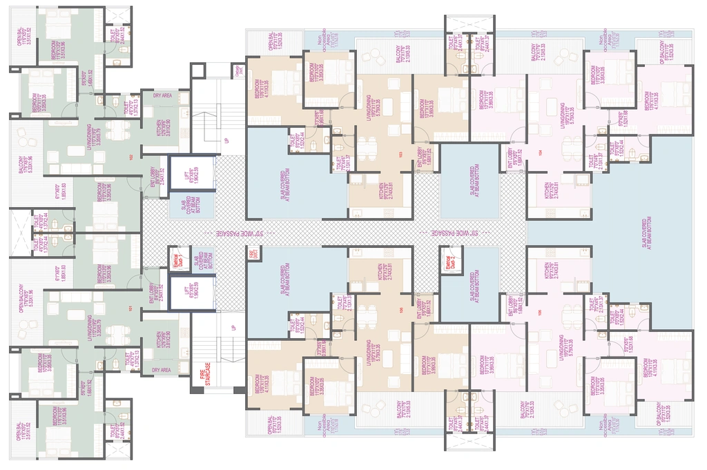 Floor Plan of Shiv Malhar in Wakad, Pune - Image 347864