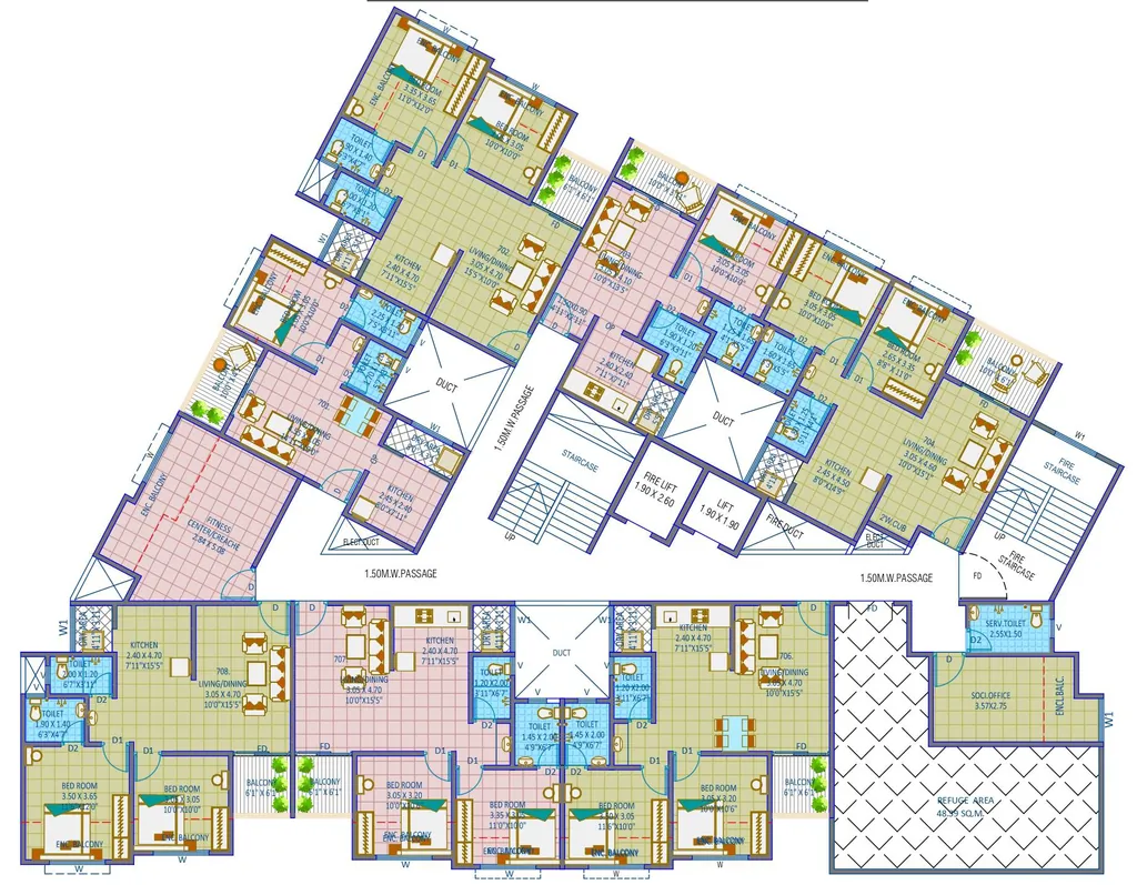 Floor Plan of Siddhhidata 96 Arrcade in Charholi, Pune - Image 348006