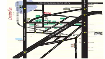Location of Bhashyam Oxygen County Phase 4 - Image 348044