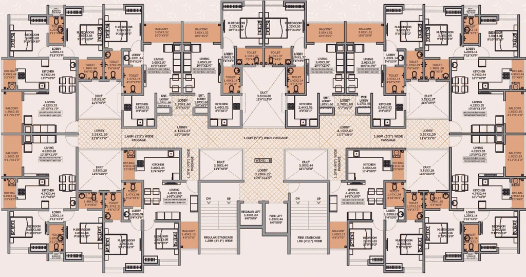 Floor Plan of Sneha Kohinoor in Ambegaon, Pune - Image 348145
