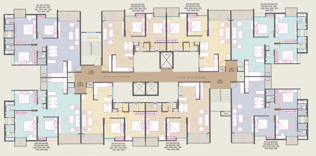 Floor Plan of Sonai Clara in Ravet, Pune - Image 348174
