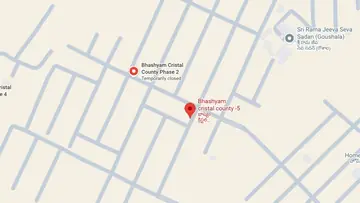 Location of Bhashyam Cristal County Phase 5 - Image 348310