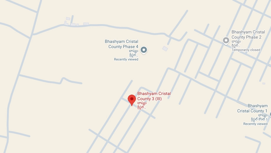 Location of Bhashyam Cristal County Phase 3 in Nandigama, Hyderabad - Image 348331
