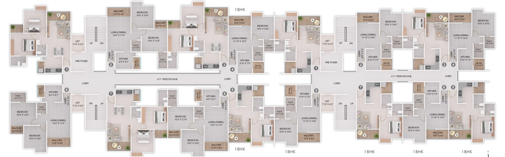 Floor Plan of VTB Crown in Pimpri Chinchwad, Pune - Image 348560