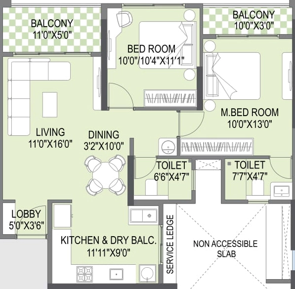 2 BHK Flat in Yashada Earthsong in Ravet, Pune - Image 888050