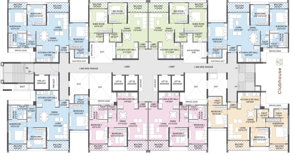 Floor Plan of Yashada Earthsong in Ravet, Pune - Image 348612