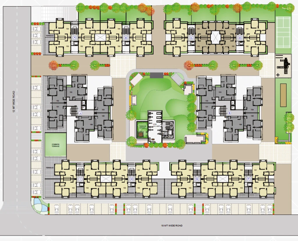 Master Plan of Chanchal Saransh Ambience in Vasna, Ahmedabad - Image 348705