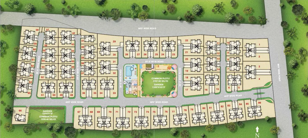 Master Plan of Meghavarsha Maruti Greenland in Sanand, Ahmedabad - Image 348723