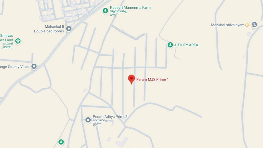 Location of Perams Mjs Prime in Maheshwaram, Hyderabad - Image 348854