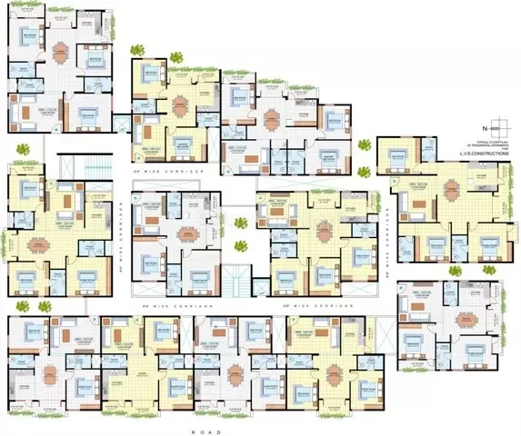 Floor Plan of LVS Elite in KR Puram, Bangalore - Image 348884