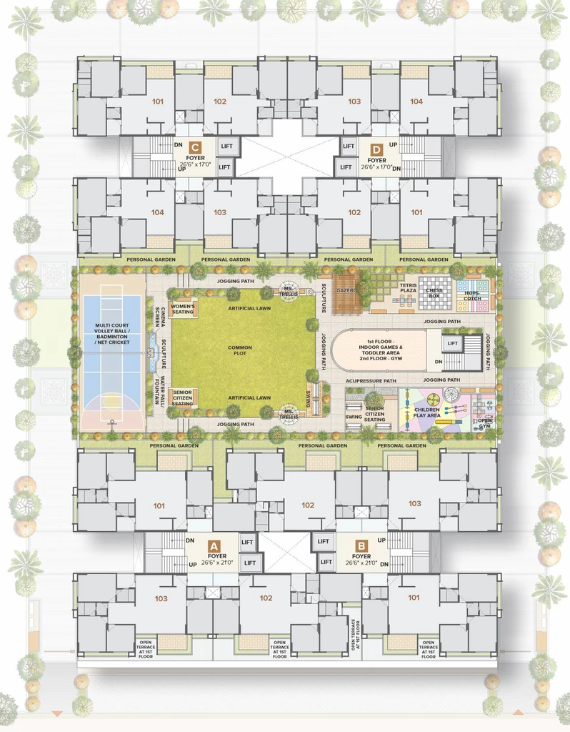 Master Plan of Keshav Elitus in Randesan, Gandhinagar - Image 348917