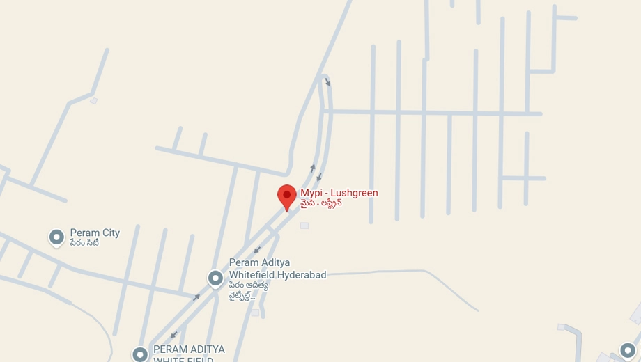 Location of Perams Mypi Lush Green in Dundigal, Hyderabad - Image 349307