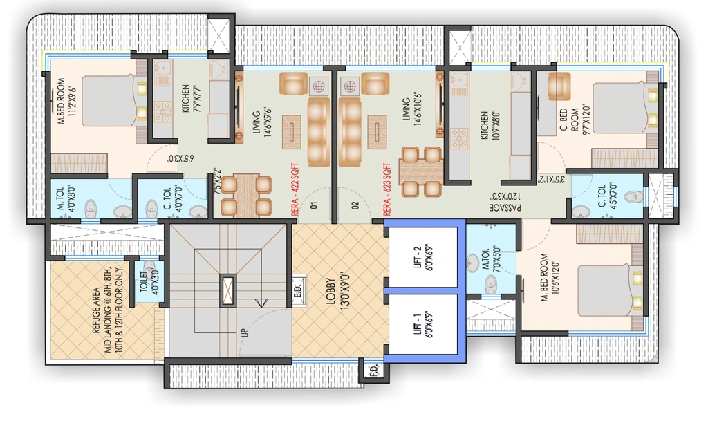 Floor Plan of Samarth Vatsalya in Goregaon East, Mumbai - Image 349752