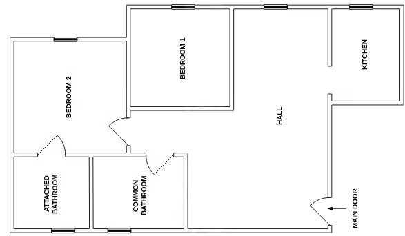 2 BHK Flat in Bhoomi Valley in Kandivali East, Mumbai - Image 888618