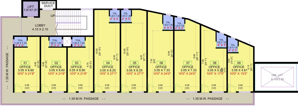 Floor Plan of Dynamic Grandstand 2 in Kharadi, Pune - Image 349824