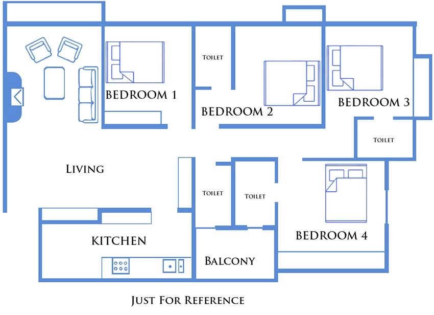 4 BHK Flat in Viceroy Park in Kandivali East, Mumbai - Image 888658