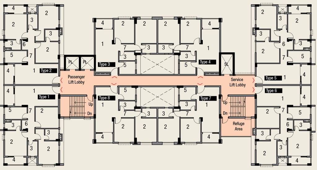 Floor Plan of Ambuja Udvita The Condoville in Manicktala, Kolkata - Image 349939