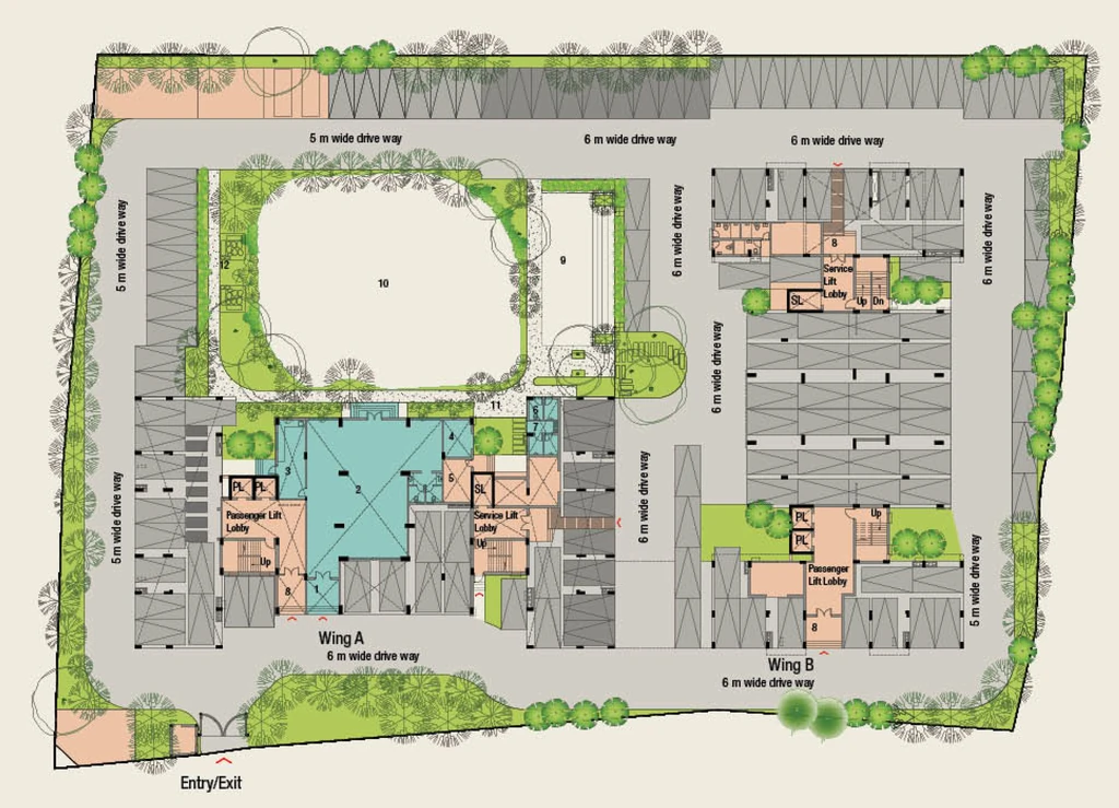 Master Plan of Ambuja Udvita The Condoville in Manicktala, Kolkata - Image 349938