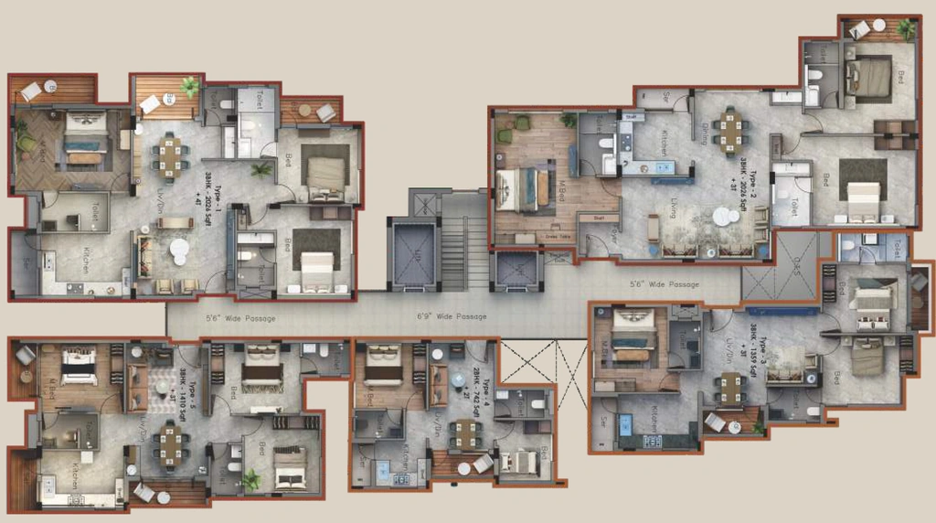 Floor Plan of SIS Isfahan in Gopalapuram, Chennai - Image 350149