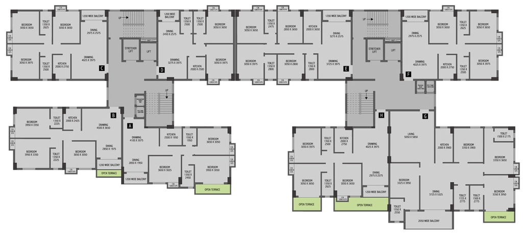 Floor Plan of Gangotri Identity in Dum Dum, Kolkata - Image 350343
