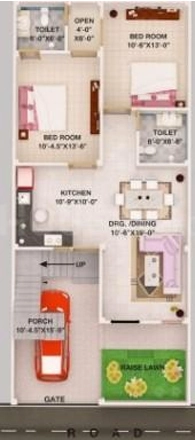 2 BHK Flat in VJ DH2 Paradise in Kursi Road, Lucknow - Image 888938