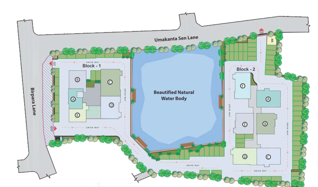 Master Plan of Meridian Splendora in BT Road, Kolkata - Image 350449