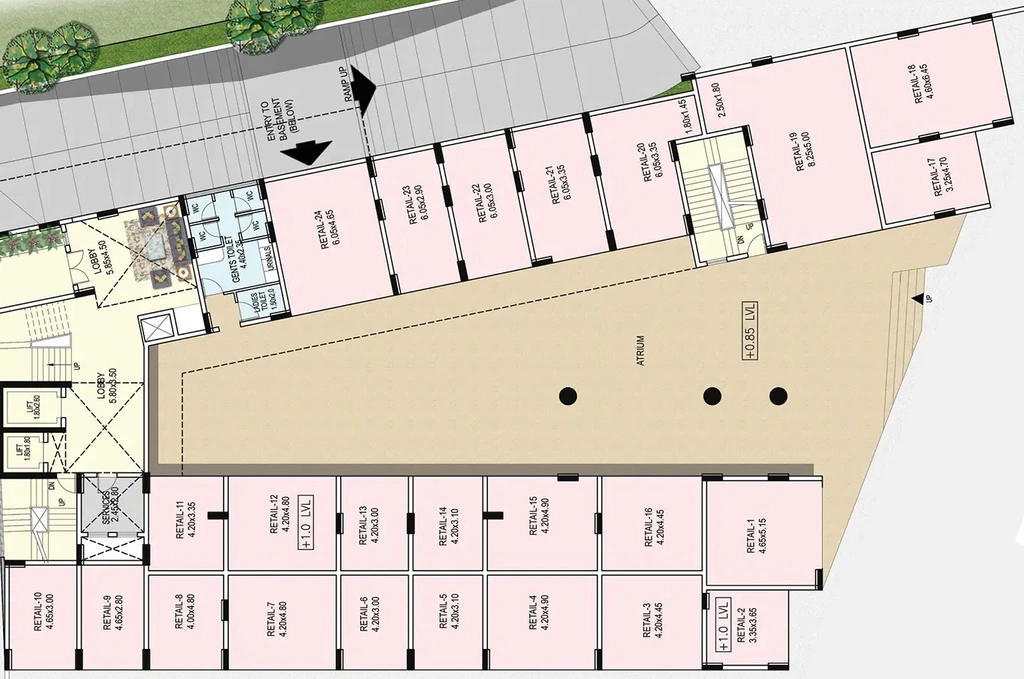 Floor Plan of Commercial Anand Elite in Chicalim, Goa - Image 350521