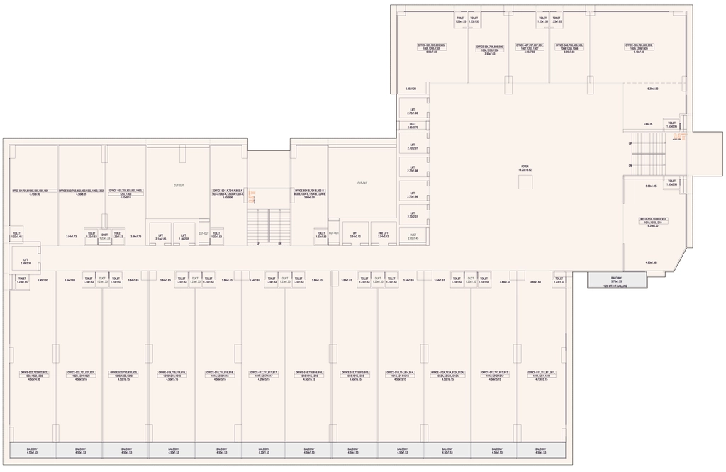 Floor Plan of Rashmi The Connect in Ambli, Ahmedabad - Image 350654