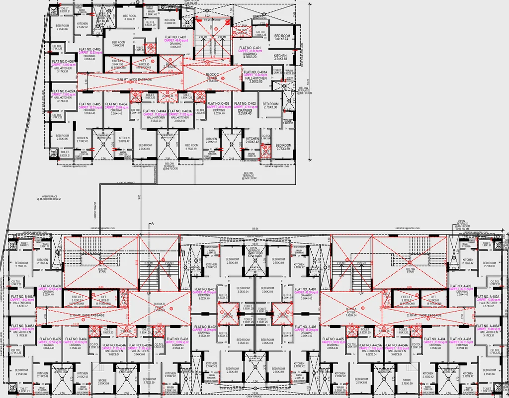 Floor Plan of Shivalik Park Lane in Ambawadi, Ahmedabad - Image 350697