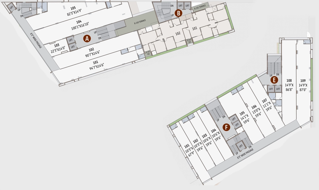 Floor Plan of Commercial Shivalik Sharda Harmony in Ambawadi, Ahmedabad - Image 350725
