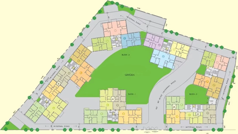 Master Plan of Space Club Town Greens in Lake Town, Kolkata - Image 350778