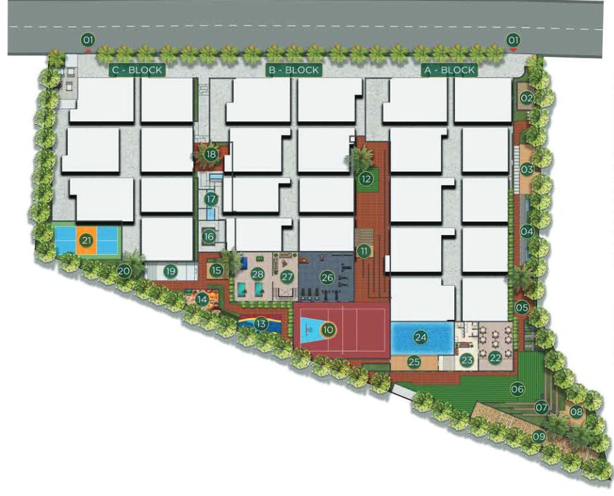 Master Plan of Amberstone Elanza in JP Nagar, Bangalore - Image 350844