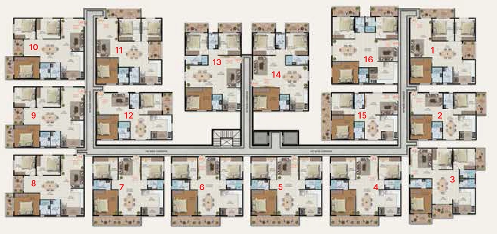 Floor Plan of Amberstone Illumina in JP Nagar, Bangalore - Image 350856