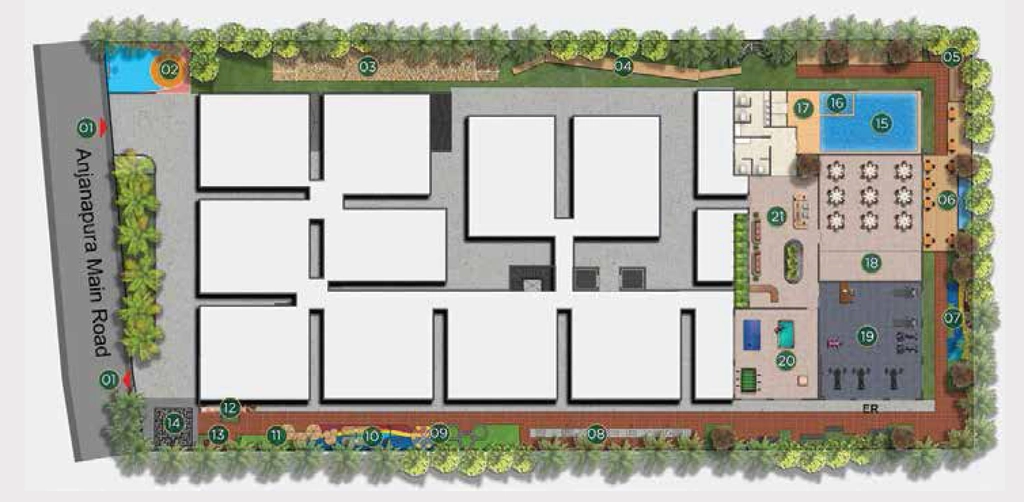 Master Plan of Amberstone Illumina in JP Nagar, Bangalore - Image 350855