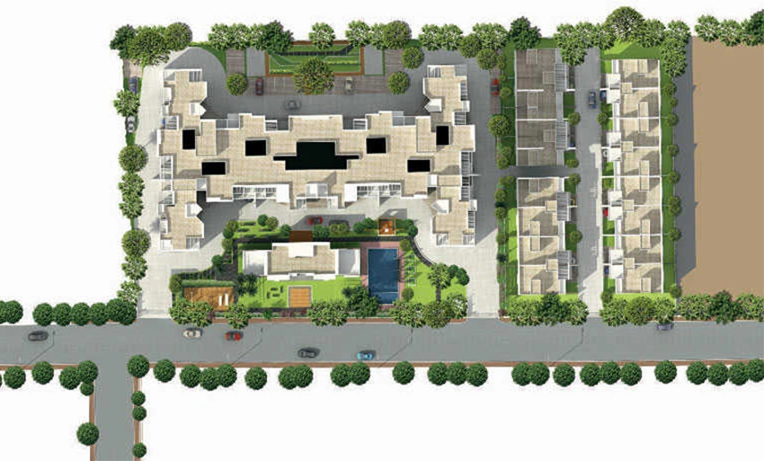 Master Plan of BK Jhala Manjri Greens Row House 5 in Manjari Khurd, Pune - Image 350928