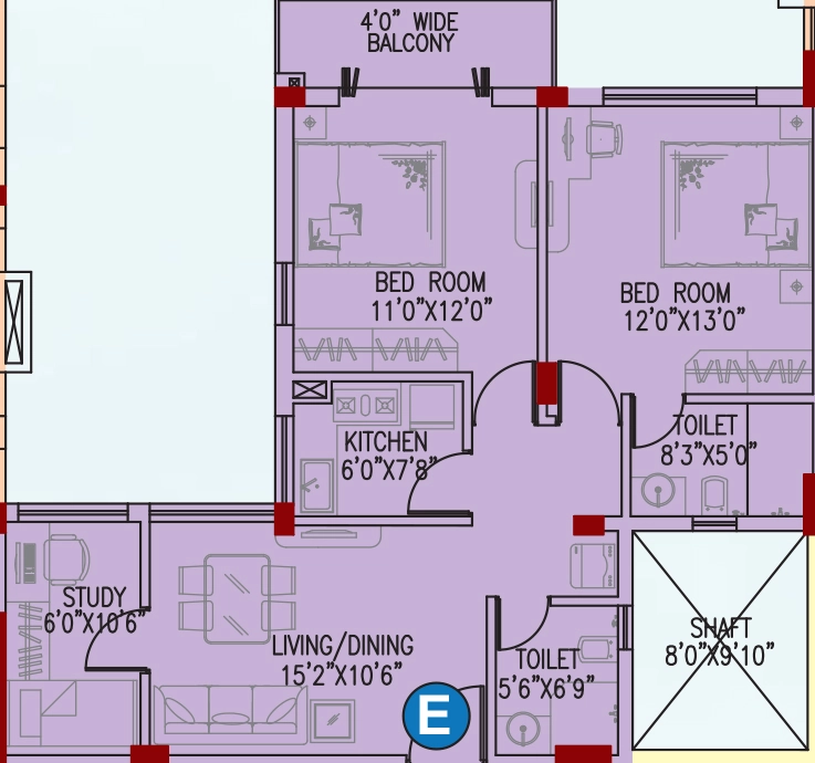 2.5 BHK Flat in Space Clubtown Gateway in New Town, Kolkata - Image 889369