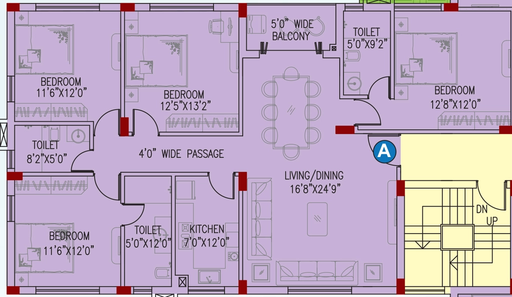 4 BHK Flat in Space Clubtown Gateway in New Town, Kolkata - Image 889374