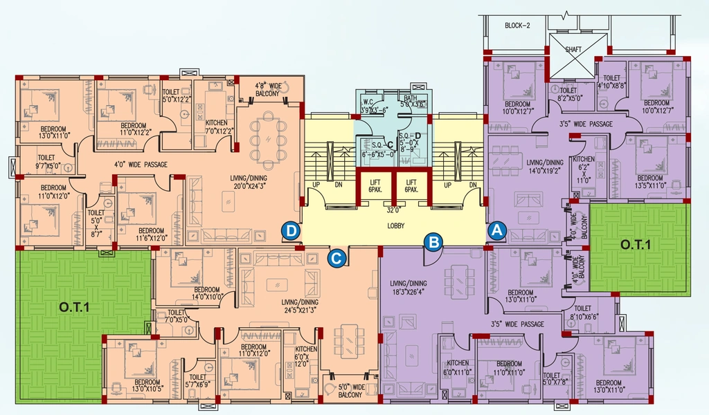 Floor Plan of Space Clubtown Gateway in New Town, Kolkata - Image 351124