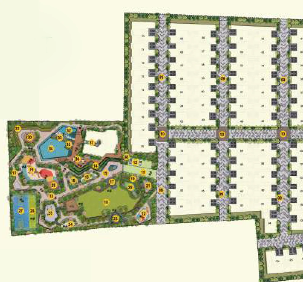Master Plan of 42 Estates Between The Greens in Whitefield, Bangalore - Image 351339