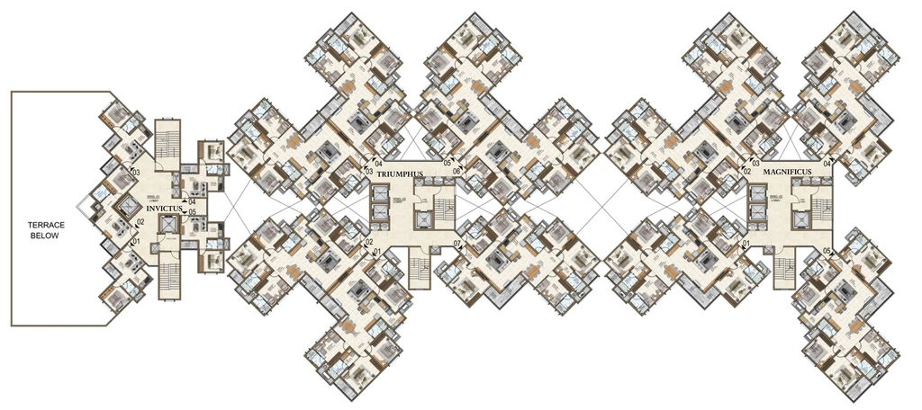 Floor Plan of Bren Imperia Grande in HSR Layout, Bangalore - Image 351369