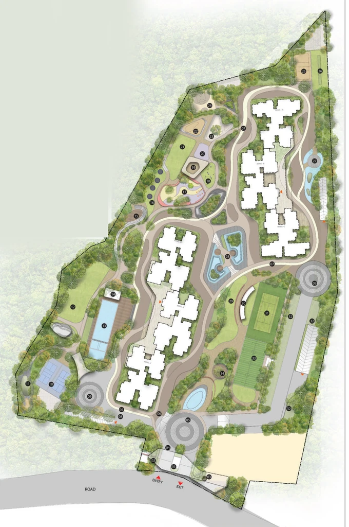 Master Plan of Bricks And Milestones Solcrest in Hennur Road, Bangalore - Image 351387