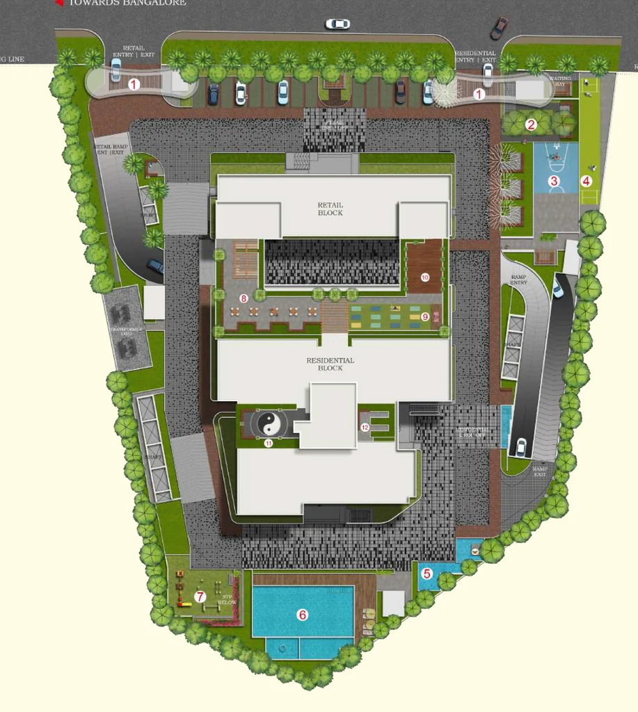 Master Plan of Concorde Eleve in Aavalahalli, Bangalore - Image 351437