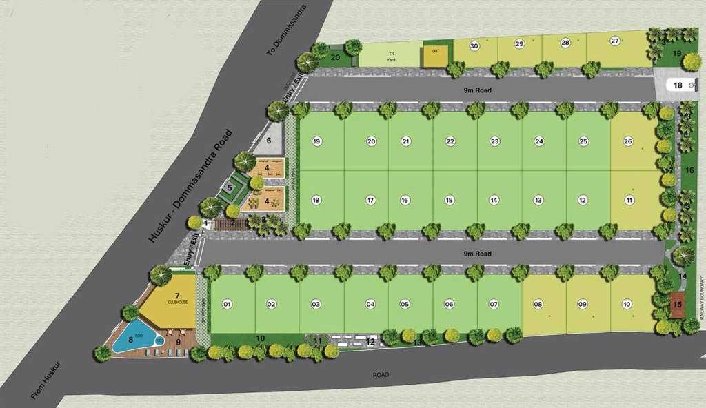 Master Plan of Diamond Blossoms in Sarjapur Road, Bangalore - Image 351459